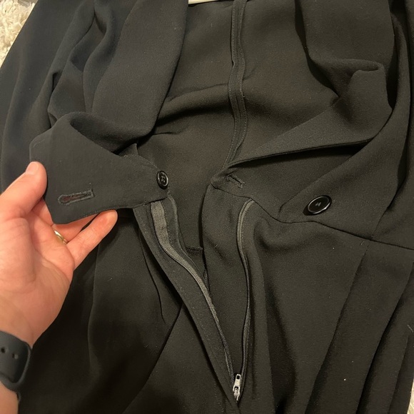 2/$30 Zara Black Pleated Long Sleeve Romper Size Small - Picture 12 of 13
